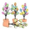 Simulated Eggs Tree Branch Colorful Egg Tree Flowerpot Easter Egg Bonsai  Easter Decoration