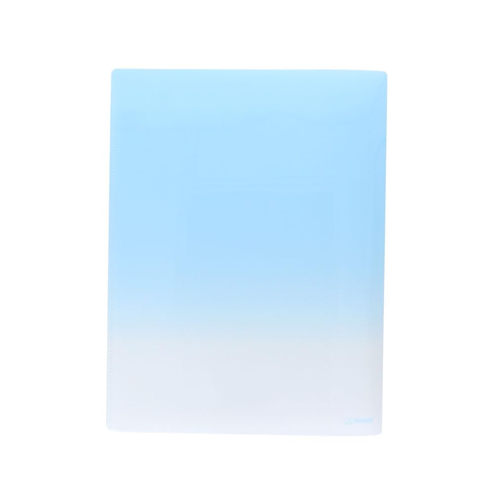 Sun-Star Stationery Clear File, A4 Size, with Sequins, Double-Page Opening Clear File, Blue Soda, S2174561
