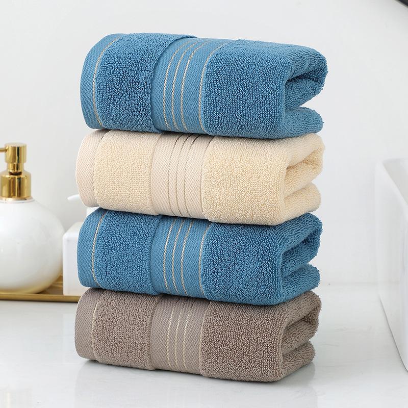 Pure Cotton Towel Absorbent Thickened Universal Cartoon Cotton Face Towel Gift Dark Color