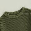 Kleinkind Baby Rundhals Pullover 3M 6M 9M 12M 18M 24M 3Y 4Y 5Y Langarm Einfarbig Lose Gestrickte Pullover