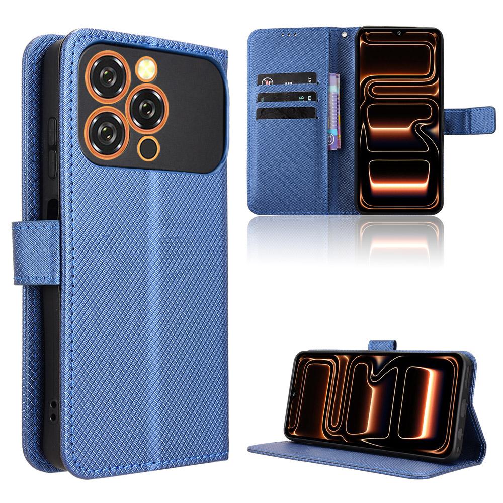 Flip Cover Compatible for Oukitel C17 Leather Case [Flip Vintage Leather] Shockproof Durable Retro Phone Case
