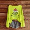 Women's Fashion Long Sleeve Christmas Snowman Snowflake Print Jacket Cardigan