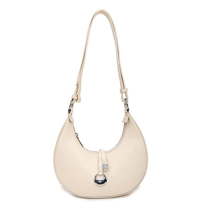 2025 new underarm bag women's large-capacity portable fashion retro shoulder bag niche simple commuter crescent bag