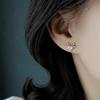 European and American exquisite antlers, love stud earrings, zircon-inlaid cute lady jewelry, Christmas holiday models