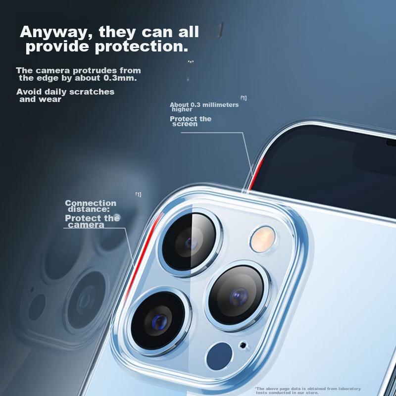 IPhone 13 Pro Case, 13 Pro Protective Cover, German Bayer Material, Full Coverage Transparent Silicone Ultra-Thin Airbag Shockproof Soft And Hard