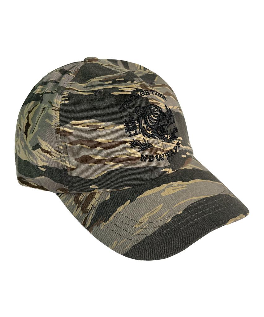 Nyuteib Tiger Military Oversized Ball Cap - Beige