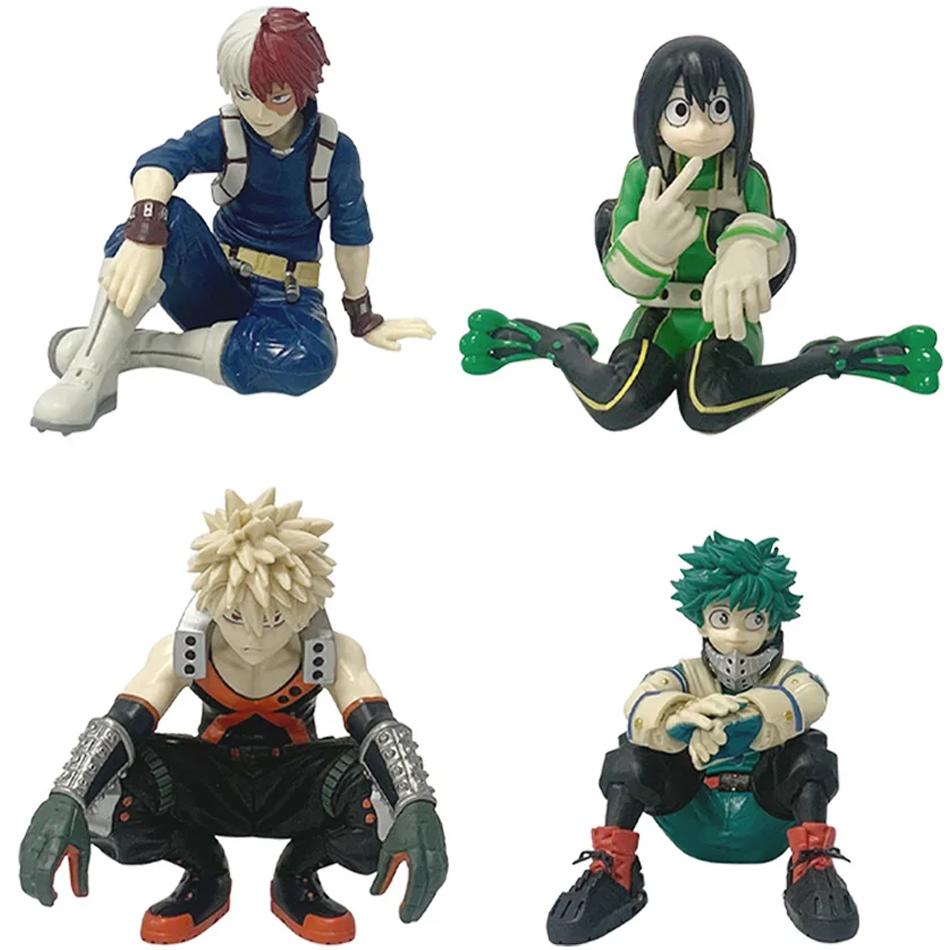 NEW 9-21CM My Hero Academia Katsuki Deku Todoroki So Himiko Toga Break Time Anime Figure Model Collection Doll Toy For Kids