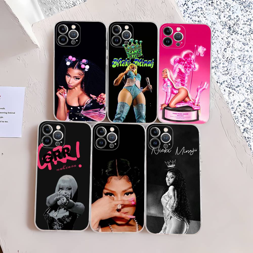 Nicki Minaj Rapper Handyhülle, passend für iPhone 16, 15 Pro Max, iPhone 14, 11, 12 High End, 13 Pro, Silikon