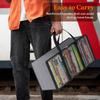 DVD Organizer Bag Non Woven Fabric Material Large Capacity Comic Book Storage for Bedroom Living Room Gift Use