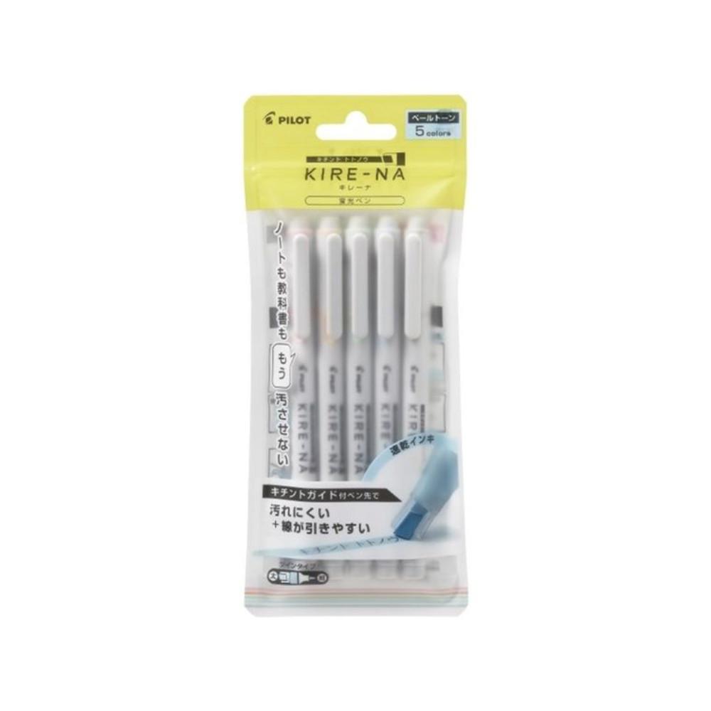 Pilot Twin Highlighter KIRENA Pale Color 5color Set