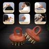 19 Teeth Sandalwood Massager Comb Reduce Puffiness Guasha Scalp Tool  Neck Body Massage