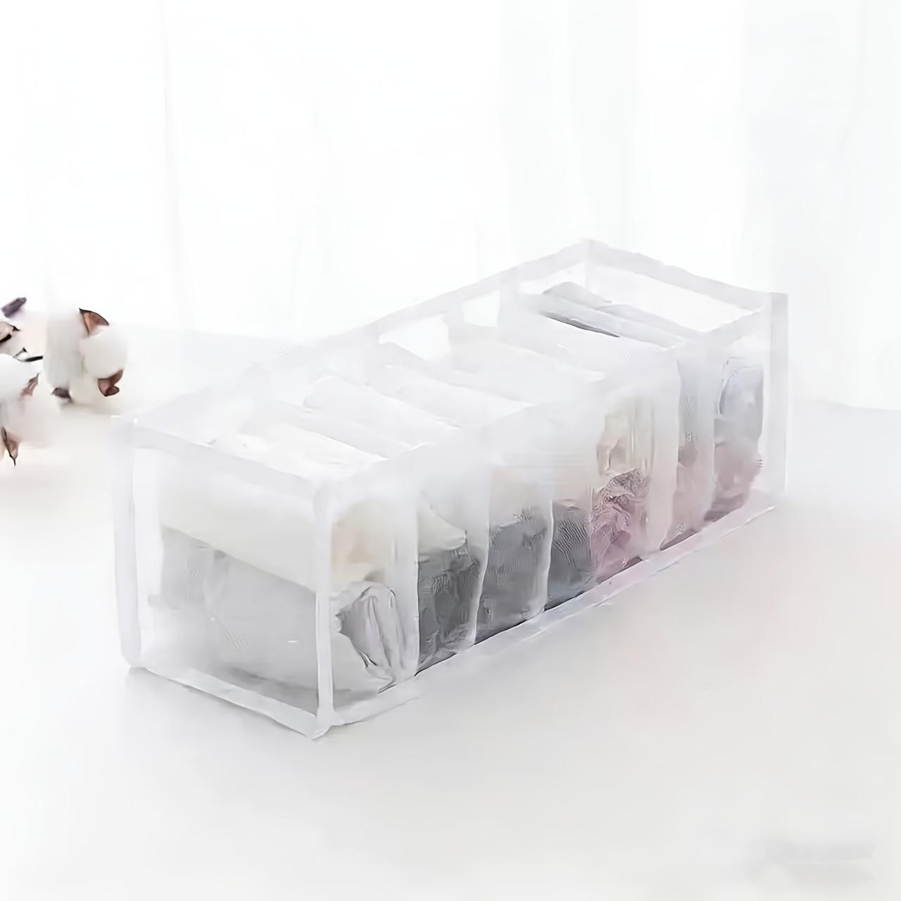 

Storage Box for Lingerie And Socks with 7 Compartments | Multi-Purpose Drawer Organizer That Saves Space белый
