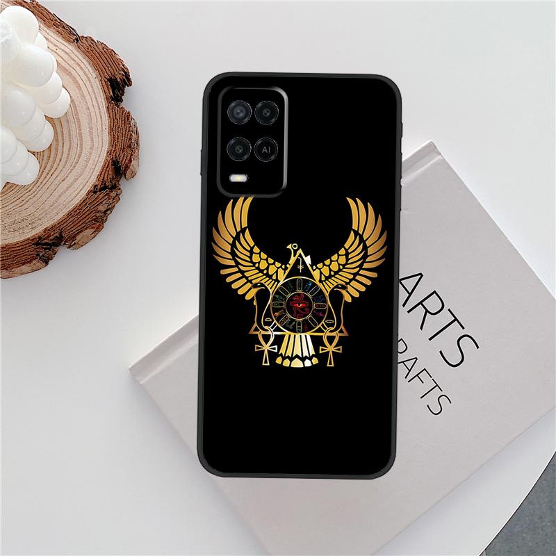 Egypt Nefertiti Anubis Ankh Case For Oppo A18 A38 A58 A78 A98 A79 A40 A60 A80 A16 A76 A96 A15 A74 A94 A54 A77 A17 Cover