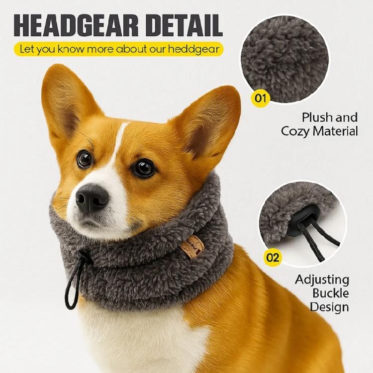 Winter Dog Headwear   Keep Warm Multifunctional Neck and Ear Warmer Pet Earmuff Multiple Pattern
