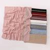 Colored Lace Pearl Bubble Chiffon Hijabs For Women Shawl Scarf High Quality Beads Headband Wrap Foulard Muslim Hijab Turban