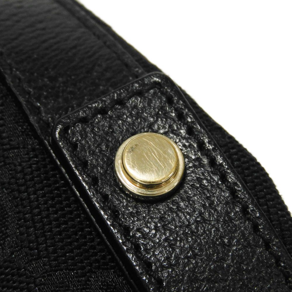 Used Abbey Tote 9539 130736 7924 Logo Double G Calfskin Shoulder Bag in GG Canvas Black Women's from Japan AUTHENTIC