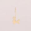 Alma Horse Handmade Brass Earrings