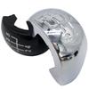 New 5Speed Gear Shift Knob Stick Button Cap Cover Plastic Chrome Black Silver For Skoda Octavia MK2 II (04-08), II FL (08-11)