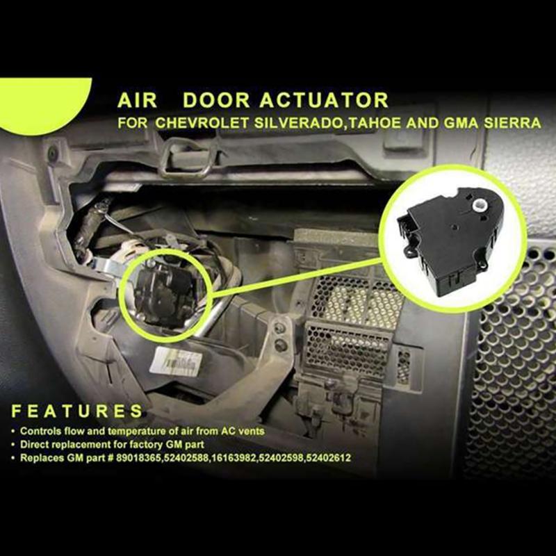 89018365 52402588 HVAC Blend Door Actuator for 1500 2500 3500 Automobile Replacement 604-106