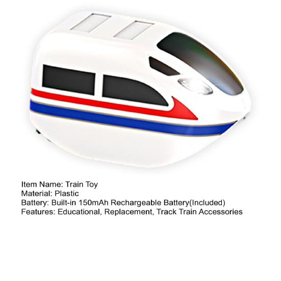 1/2Pcs Electric Train Toy Replacement USB Rechargeable Kids Simulation Locomotive Toy Toddlers Boys Girls Educational Track Train Head Toy