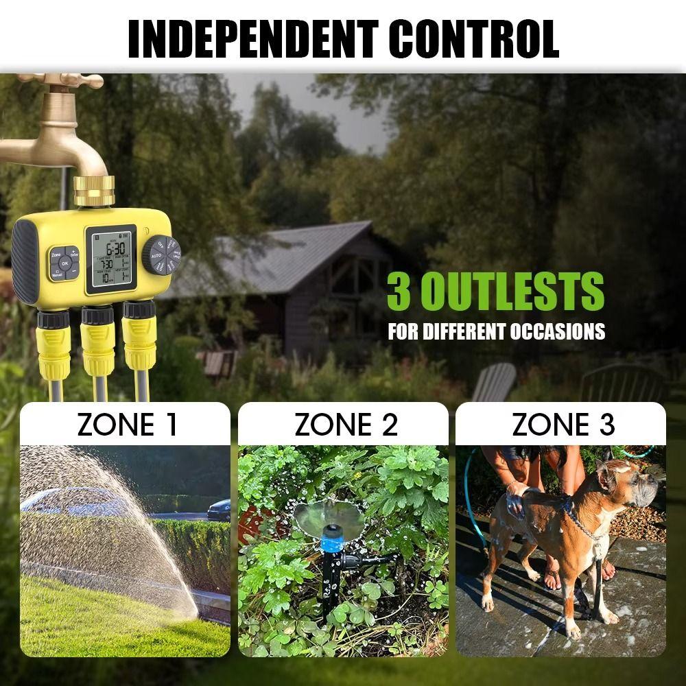 IPX5 Waterproof Water Consumption Test Meter Brass Inlet Electronic Water Meter Garden Irrigation