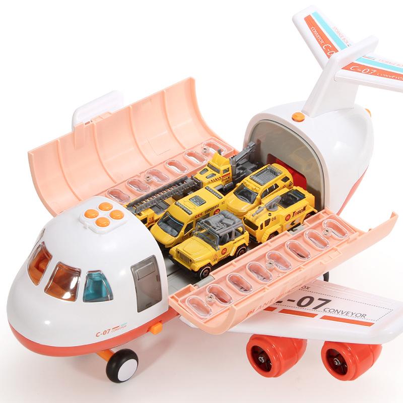 Educational Toy Plane with Lights, Music & Storage for Toddlers