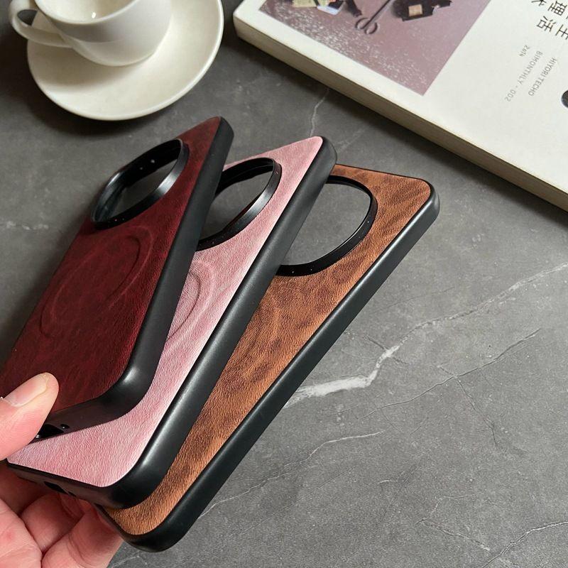 For Huawei Honor Magic 7 Pro Case Soft PU Skin Magnetic Wireless Charging Protective Back Cover Case For Magic 7 6 5 Pro Shell
