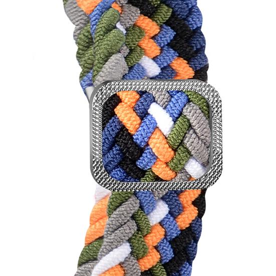 Uhrenarmband, elastisch, verstellbar, geflochtenes Nylon, 14 mm, Armband für Xiaomi Mi Band 3/4/5/6/NFC