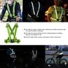 High Visibility Elastic Reflective Vest Belt Fluorescent Green Safety Strap for Night Running Cycling Construction