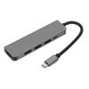 5 in 1 Type C Hub Type C to HD Multimedia Interface USB3.0 2 USB2.0 USB C PD Support 4K 30Hz Plug and Play USB C Hub