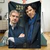 Sherlock Theme Printed Blanket - Perfect for Couch, Bed, Travel & Outdoor Use | Machine Washable, Cozy & Durable.