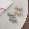 Decorative Hairpin, Rhinestones Eight-Pointed Star Design Hair Clip, No Damage Side Bang Hair Pin, Versatile Style Hair Accessory