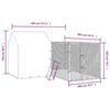 VidaXL Outdoor Dog Kennel with Silver Roof 4x4x2.5 M 3190478