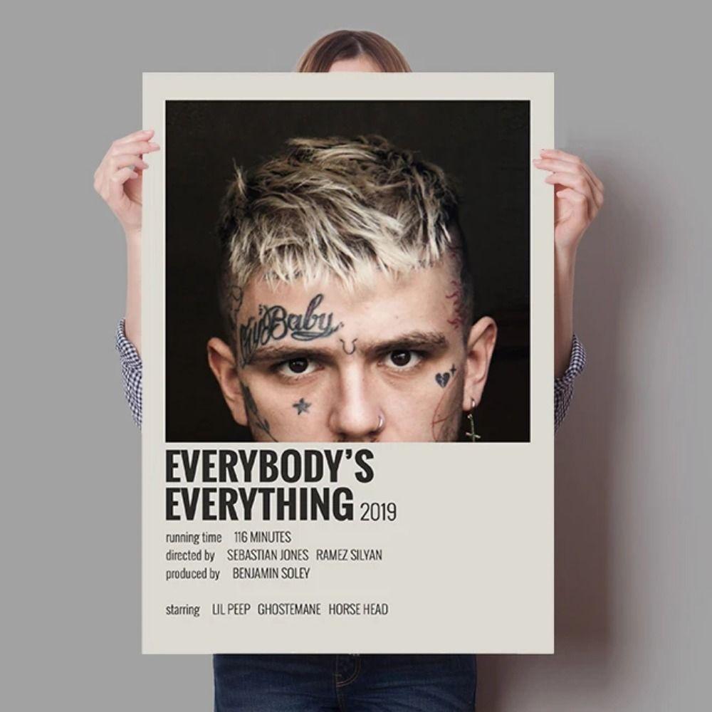 Lil Peep Hip Hop Umělec Kovový Plechový Značka pro Pokoj Mladistvých Hudební Prostor Dekor