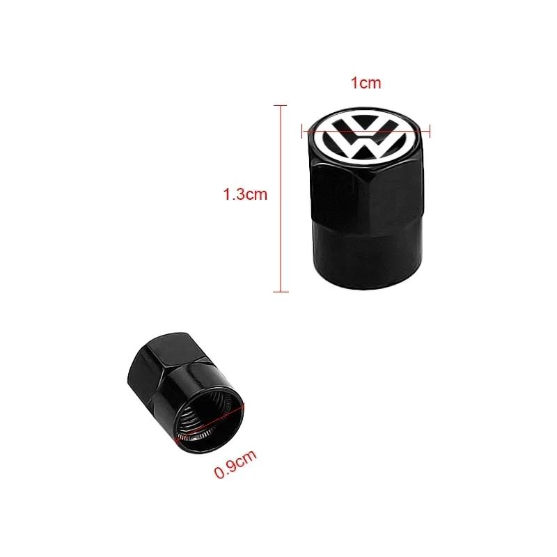 B6 VW For Volkswagen 4Pcs Car Valve Caps Wheel Tires Air Tyre Stem Protective Cover For Volkswagen Golf Jetta Tiguan Touran TSI