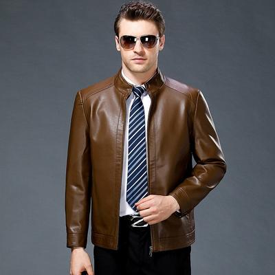 Nouvelle veste en cuir d'agneau pour homme automne et hiver, business décontracté, polyvalente et confortable, style papa
