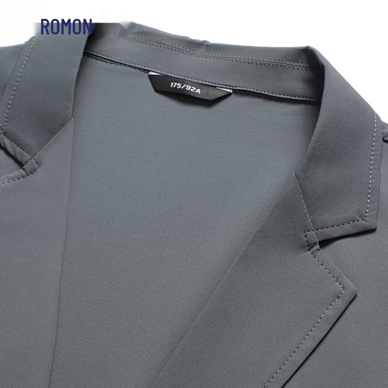 ROMON Men's Summer Ice Silk Anti-Wrinkle Casual Blazer