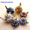 Vintage Cloisonné Filigree Enamel Teapot Ornament