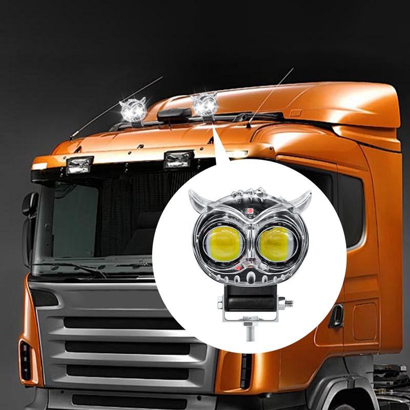 Motorcycle LED Fog Light IP67 Waterproof Motorcycle Fog Lights Owl Spotlight 6000LM Motorcycle Fog Lights High And Low Beam