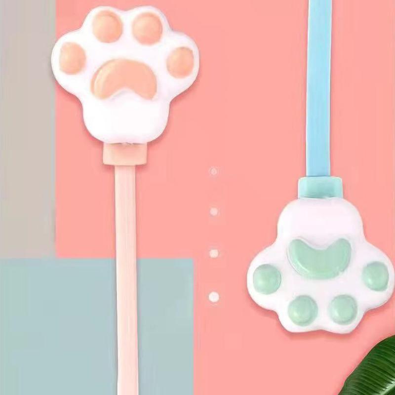 3.5Mm Wired Earphones For Girls Cute Cat Paw In-Ear Headphone With Mic Gaming