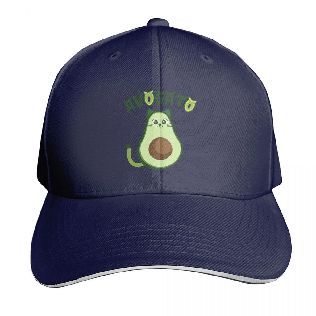 Avogato Cat Cute And Funny Aguacate Gato Cap Fashion Casual Baseball Caps Adjustable Hat Hip Hop Summer Unisex Baseball Hats