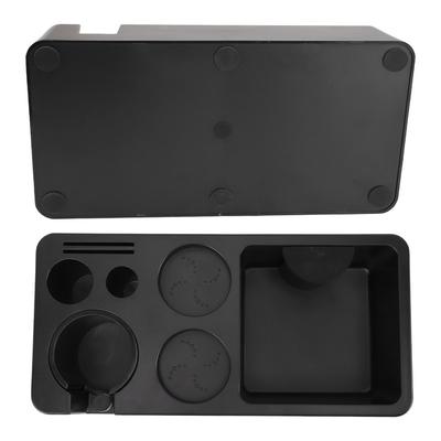 Detachable Design Portafilter Stand Black Espresso Knock Box Coffee Tamping Station  For Home