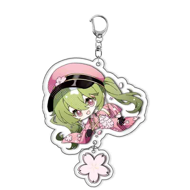 Hatsune Miku Princess Acrylic Keychain Virtual Idol Merchandise Ready Stock Pendant Layered Design Anime Figure Collectible 55mm