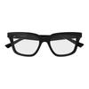 Gucci optical glasses [Available prescriptions] Integrated 001 (black frame/clear lens) 51 Basic packaging - dust bag + glasses case (random color)