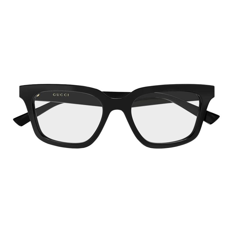 Gucci optical glasses [Available prescriptions] Integrated 001 (black frame/clear lens) 51 Basic packaging - dust bag + glasses case (random color)