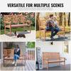 Outdoor Bench 48 In/121.9 Cm Wood Garden Bench 700 Lbs/317.5 Kg Park Patio Yard Porch Bench
