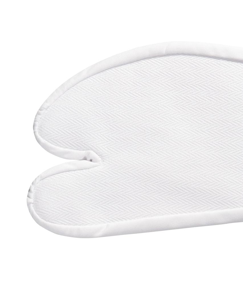 Tetoron Broad Tabi White Tabi [KYOETSU] Socks, Socks, 4-Ply Kohaze, Unisex, 21cm-30cm, Women's (30.0cm, White)