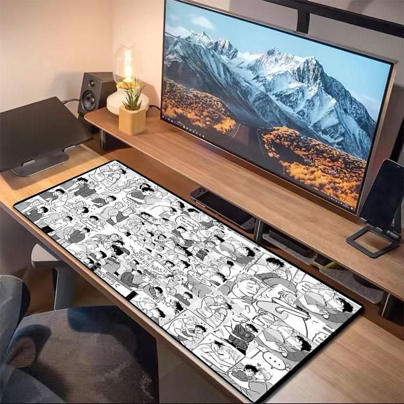 Boyfriend Moments Large Size Mouse Pad Large Gaming Table Cushion Nonslip Laptop Tablet Big Mousepad Xxl Mat Mini Pc Playmat With Lock Edge