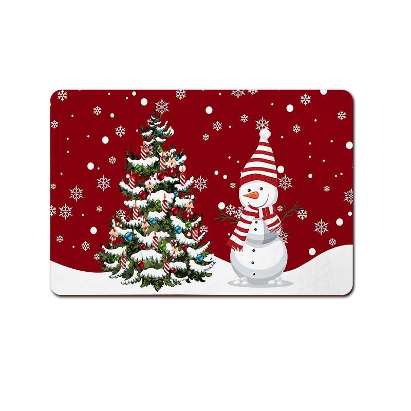 

Рождественский ковер, подходящий для двора, гостиной, спальни, ванной комнаты, кухни, балкона, придверный коврик, домашний текстиль, ковер 40x60cm