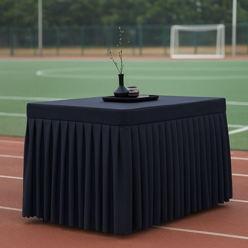 Solid Color Rectangle Table Skirts Soft Elastic Table Cloth Banquet Tablecloth  Banquet